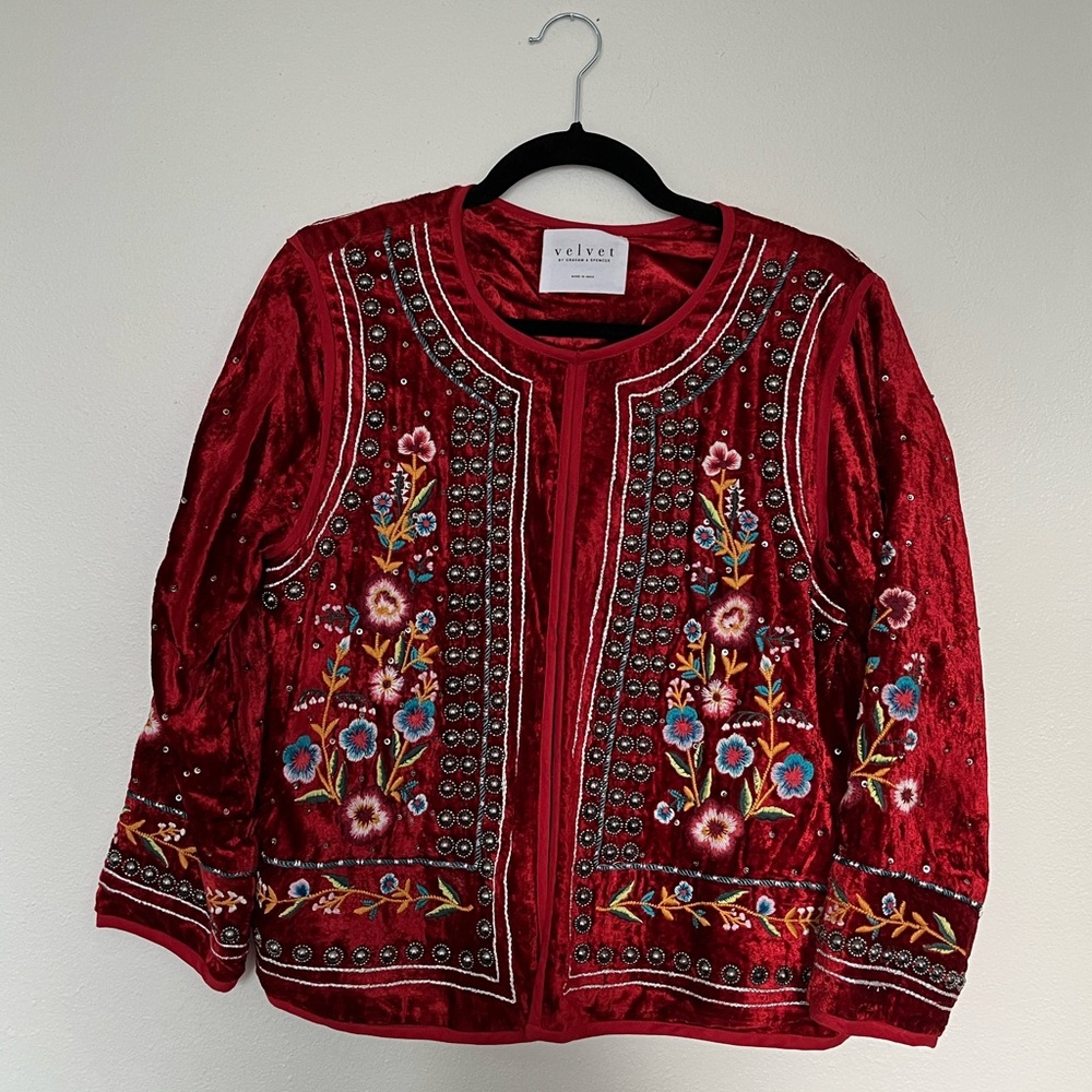 Embroidered Velvet by Graham & Spencer Jacket